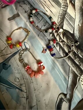 Set of 4 Seasonal Charm Bracelets